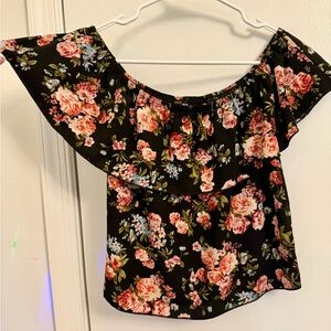 Floral Off-Shoulder Women's Top